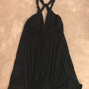 EXPRESS brand. Black criss cross back dress.